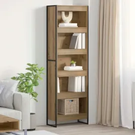 vidaxl-szafka-na-ksiazki-2-pcs-dab-rzemieslniczy-80-x-30-x-155-cm