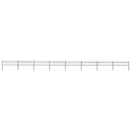 vidaxl-ogrodzenie-ogrodowe-z-wlocznia-stalowe-1426-x-60-cm-czarne