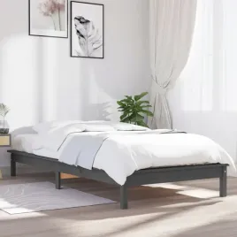 vidaxl-rama-lozka-szara-90x190-cm-lite-drewno-sosnowe