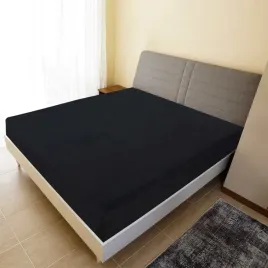 vidaxl-przescieradlo-czarne-180x200-cm-dzersej-bawelniany