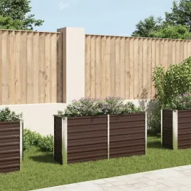 vidaxl-podwyzszona-donica-brazowa-160x40x77-cm-galwanizowana-stal