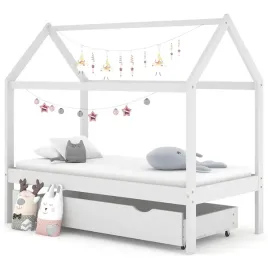 vidaxl-rama-lozka-dzieciecego-z-szuflada-biala-sosnowa-80x160-cm