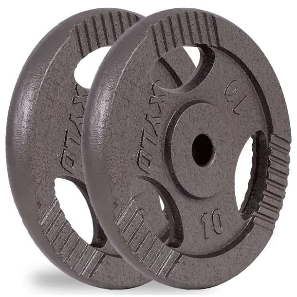 Zestaw OBCIĄŻEŃ ŻELIWNYCH 20KG talerze ŻELIWO nakład CIĘŻARY krążki METAL