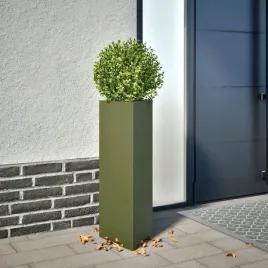 vidaxl-donica-ogrodowa-oliwkowa-trojkatna-30x26x75-cm-stal