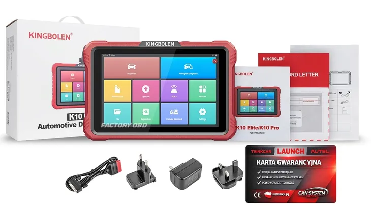 KINGBOLEN K10 ELITE tester diagnostyczny EU/USA 24 msc update Dealer POLSKA