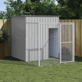 vidaxl-buda-dla-psa-z-wybiegiem-jasnoszara-165x251x181-cm-stal