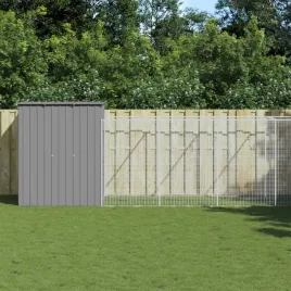 vidaxl-buda-dla-psa-z-wybiegiem-jasnoszara-165x659x181-cm-stal