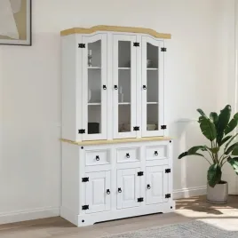 vidaxl-kredens-corona-biala-112x43x196-cm-drewno-sosny-meksykanskiej