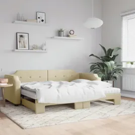vidaxl-sofa-rozsuwana-z-materacami-kremowa-100x200-cm-tkanina