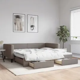 vidaxl-sofa-rozsuwana-z-szufladami-taupe-100x200-cm-tkanina