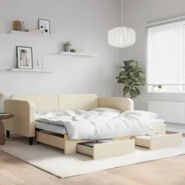 vidaxl-sofa-rozsuwana-z-szufladami-kremowa-100x200-cm-tkanina