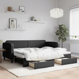 vidaxl-sofa-rozsuwana-z-szufladami-czarna-80x200-cm-tkanina