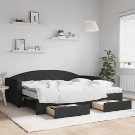 vidaxl-sofa-rozsuwana-z-szufladami-czarna-90x200-cm-tkanina