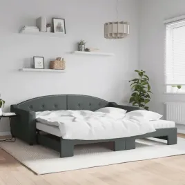vidaxl-sofa-rozsuwana-z-materacami-ciemnoszara-100x200-cm-tkanina