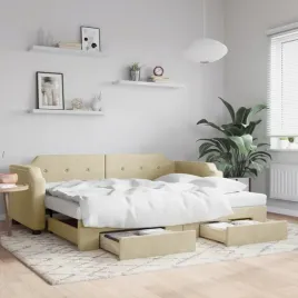 vidaxl-sofa-rozsuwana-z-szufladami-kremowa-100x200-cm-tkanina
