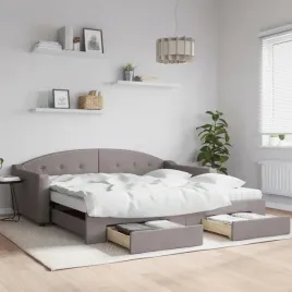 vidaxl-sofa-rozsuwana-z-szufladami-taupe-100x200-cm-tkanina