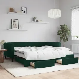 vidaxl-sofa-rozsuwana-z-szufladami-ciemnozielona-100x200-cm-aksamit