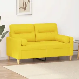 vidaxl-2-osobowa-sofa-z-poduszkami-jasnozolta-120-cm-tkanina