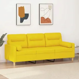 vidaxl-3-osobowa-sofa-z-poduszkami-jasnozolta-180-cm-tkanina