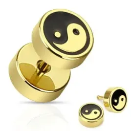 piercing4u-pozlacany-fake-plug-yin-yang-oszukany-tunel