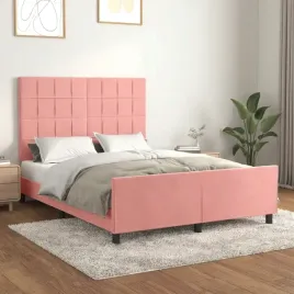 vidaxl-rama-lozka-z-zaglowkiem-rozowa-140x200-cm-aksamitna