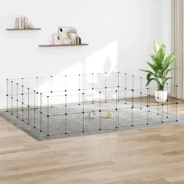 vidaxl-klatka-dla-zwierzat-z-bramka-60-paneli-czarna-35x35-cm-stal