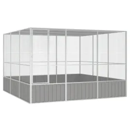 vidaxl-woliera-szara-3025x3245x2115-cm-galwanizowana-stal
