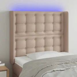 vidaxl-zaglowek-do-lozka-z-led-cappuccino-103x16x118-128cm-ekoskora