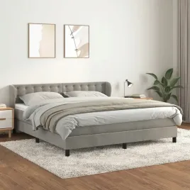 vidaxl-lozko-kontynentalne-z-materacem-jasnoszare-160x200cm-aksamit