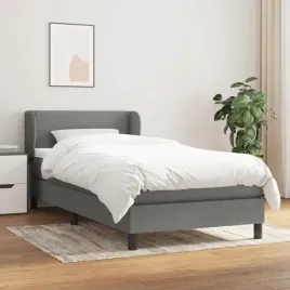 vidaxl-lozko-kontynentalne-z-materacem-ciemnoszara-tkanina-90x190-cm