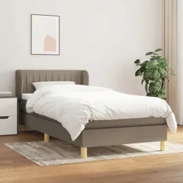 vidaxl-lozko-kontynentalne-z-materacem-taupe-tkanina-100x200-cm