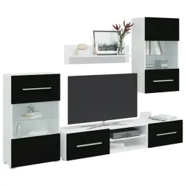 vidaxl-5-czesciowe-szafki-pod-telewizor-oswietleniem-led-matowa-czern