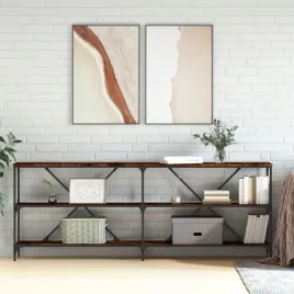 vidaxl-stolik-konsolowy-przydymiony-dab-200x30x75-cm