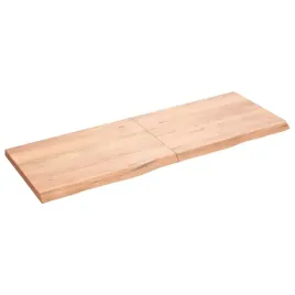 vidaxl-polka-brazowa-140x50x-2-4-cm-lakierowane-lite-drewno-debowe