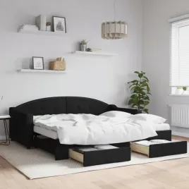 vidaxl-sofa-rozsuwana-z-szufladami-czarna-90x190-cm-tkanina