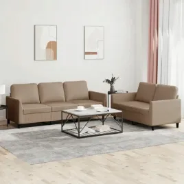 vidaxl-2-osobowa-sofa-z-poduszkami-cappuccino-sztuczna-skora