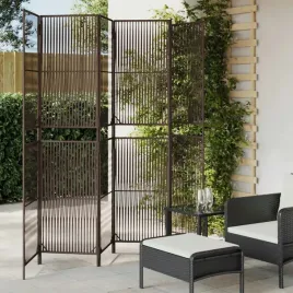 vidaxl-parawan-6-panelowy-brazowy-polirattan