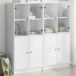 vidaxl-biblioteczka-z-drzwiczkami-biala-136x37x142-cm