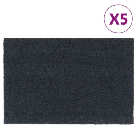 vidaxl-wycieraczki-5-szt-ciemnoszare-40x60-cm-wlokno-kokosowe