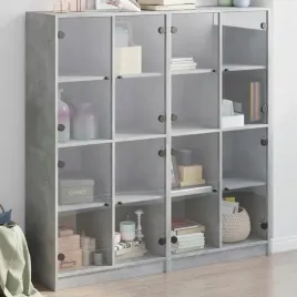 vidaxl-biblioteczka-z-drzwiczkami-szarosc-betonu-136x37x142-cm