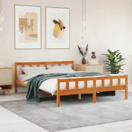 vidaxl-rama-lozka-bez-materaca-woskowy-braz-150x200-cm-lita-sosna
