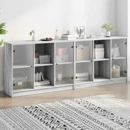 vidaxl-biblioteczka-z-drzwiczkami-szary-dab-sonoma-204x37x75-cm
