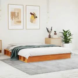 vidaxl-rama-lozka-bez-materaca-woskowy-braz-160x200-cm-lita-sosna