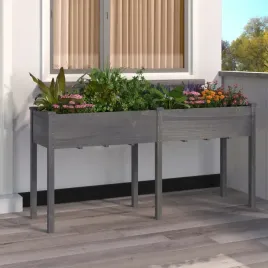 vidaxl-kwietnik-z-wysciolka-szary-161x45x76-cm-lite-drewno-jodlowe