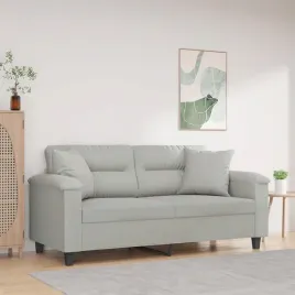 vidaxl-2-osobowa-sofa-z-poduszkami-jasnoszara-140-cm-mikrofibra