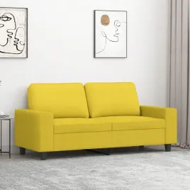 vidaxl-sofa-2-osobowa-jasnozolta-140-cm-tapicerowana-tkanina