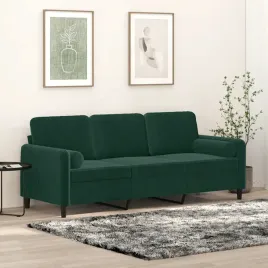 vidaxl-3-osobowa-sofa-z-poduszkami-ciemnozielona-180-cm-aksamit