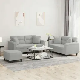 vidaxl-3-czesciowy-komplet-wypoczynkowy-jasnoszary-mikrofibra