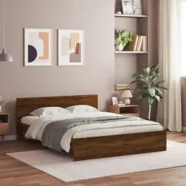 vidaxl-rama-lozka-z-wezglowiem-brazowy-dab-150x200-cm