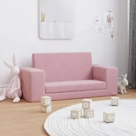 vidaxl-2-os-sofa-dla-dzieci-rozkladana-rozowa-miekki-plusz